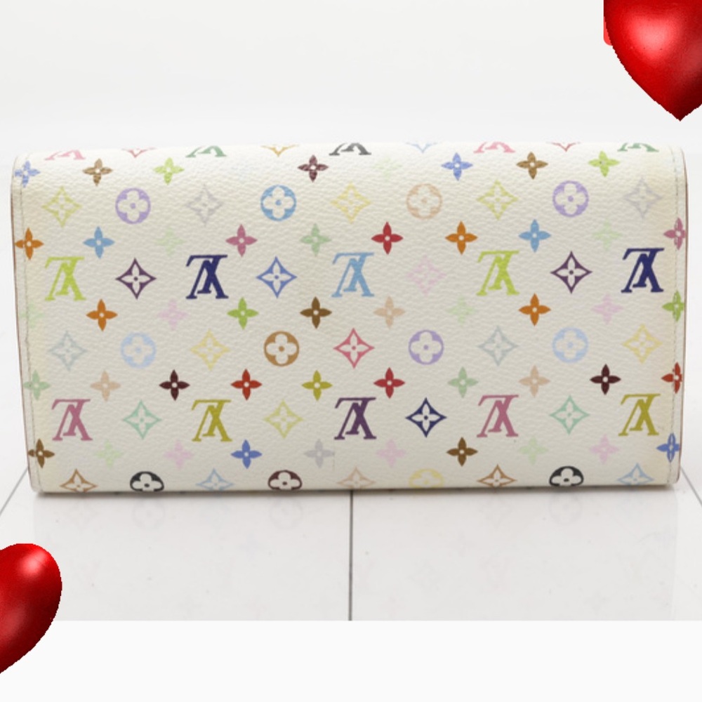 Authentic Vintage Louis Vuitton Monogram Multicolor Murakami Sarah Long Wallet - Picture 2 of 14